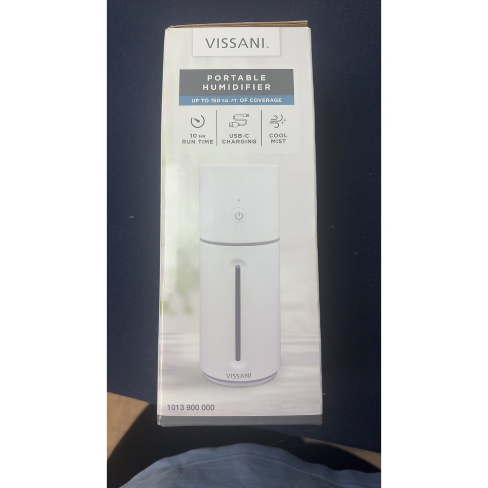 NWT Vissani | Portable Humidifier White USB-C‎ Rechargeable Cool Mist